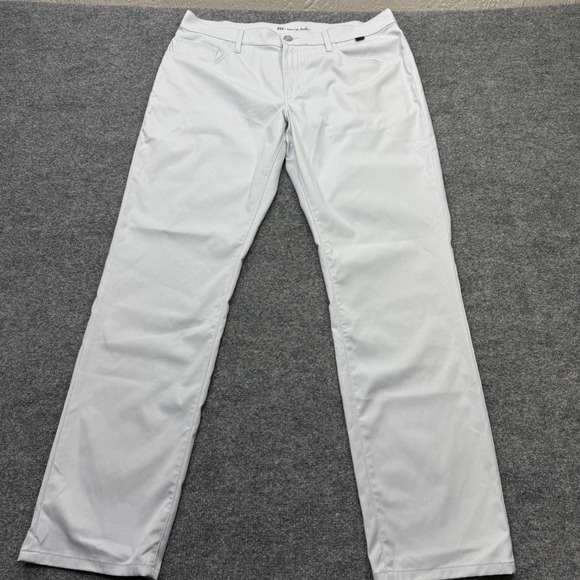 Travis Mathew Other - TravisMathew Mens Performance Golf Pants Light Grey Size 36 Straight Leg Solid